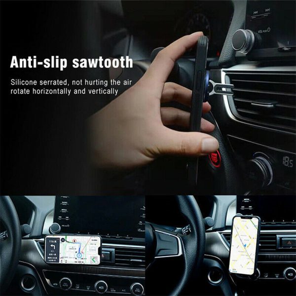 Multi-purpose Car Air Vent Mobile Phone Finger Ring Universal Phone Holder Bracket 360 Rotatable Stand For Iphone Samsung Huawei - Image 5