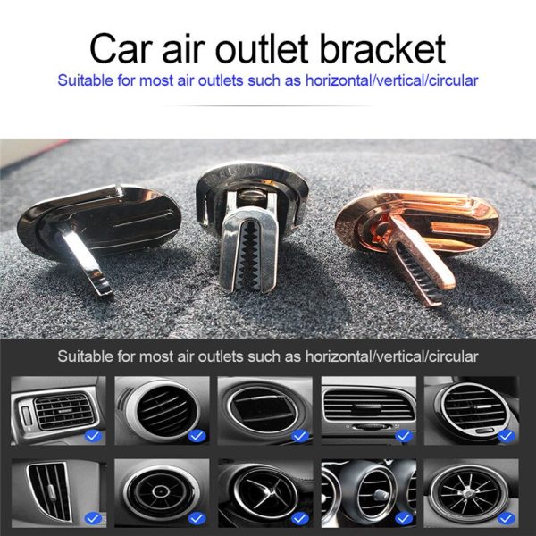 Multi-purpose Car Air Vent Mobile Phone Finger Ring Universal Phone Holder Bracket 360 Rotatable Stand For Iphone Samsung Huawei - Image 2