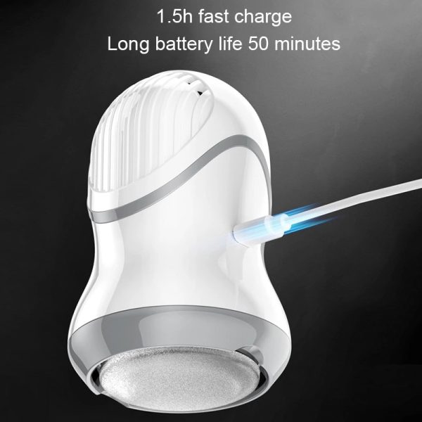 Rechargeable Foot Files Clean Tools for Hard Cracked Skin Electric Foot Grinder Vacuum Callus Remover Foot Pedicure Tools - Image 5