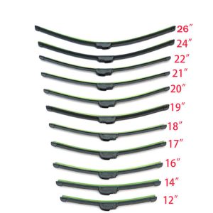 Universal U-type Soft Frameless Bracketless Rubber Car Windshield Wiper Blade 12 14'' 16'' 18'' 19'' 20'' 21'' 22'' 24'' 26''