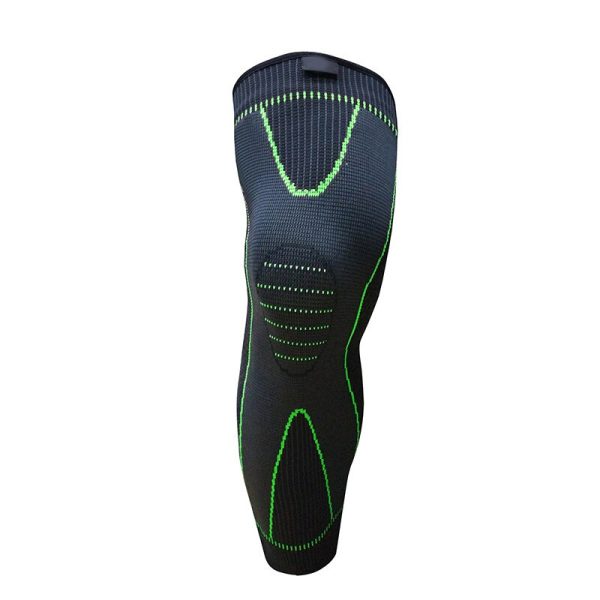 1PCS Mumian S33 Classic Black And Green Knitted Thermal Lengthen Sports Kneecaps - Image 3