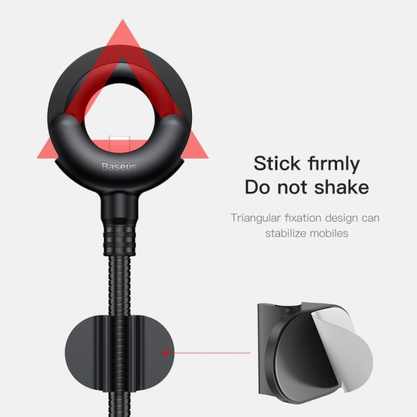 Baseus USB Cable For iPhone XS Max XR X 8 7 6 6s 5 5s se 360 Degrees Car Phone Holder Stand Cable Clip Winder USB Charging Cable - Image 6
