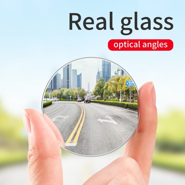 Baseus 2Pcs Car Holder HD Rear View Convex Mirror Auto Rearview Mirror 360 Degree Wide Angle Vehicle Blind Spot Rimless Mirrors - Image 2