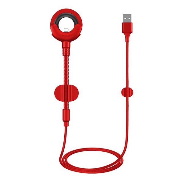 Baseus USB Cable For iPhone XS Max XR X 8 7 6 6s 5 5s se 360 Degrees Car Phone Holder Stand Cable Clip Winder USB Charging Cable - Image 8