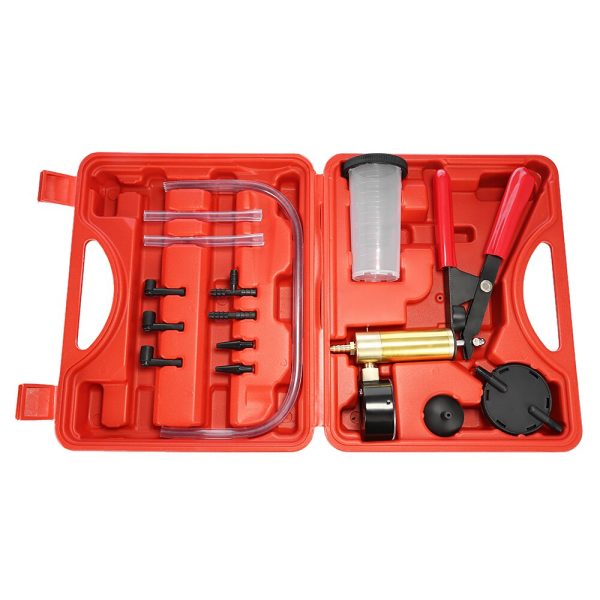 Hand Held DIY Brake Fluid Bleeder Tools Vacuum Pistol Pump Tester Kit Aluminum Pump Body Pressure Vacuum Gauge - Image 3
