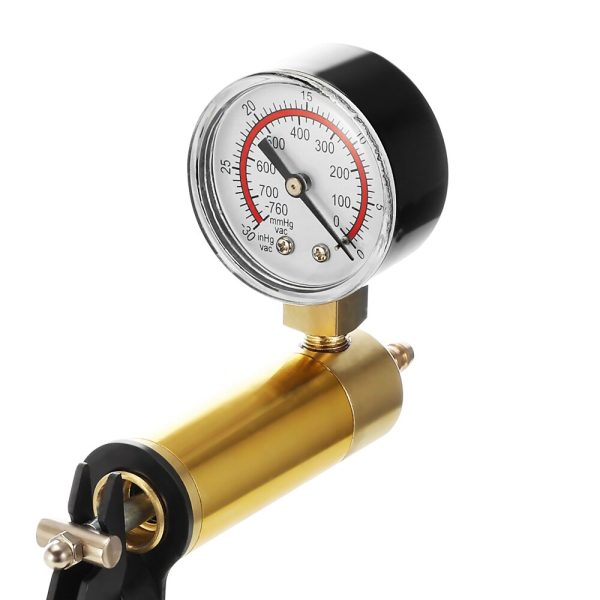Hand Held DIY Brake Fluid Bleeder Tools Vacuum Pistol Pump Tester Kit Aluminum Pump Body Pressure Vacuum Gauge - Image 5