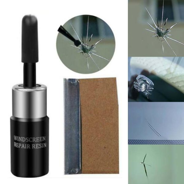 Automotive Glass Nano Repair Fluid Broken Glass Nano Repair Tool Set Black/ White Magic Windshield Repair Tool Kit 3 - Image 3