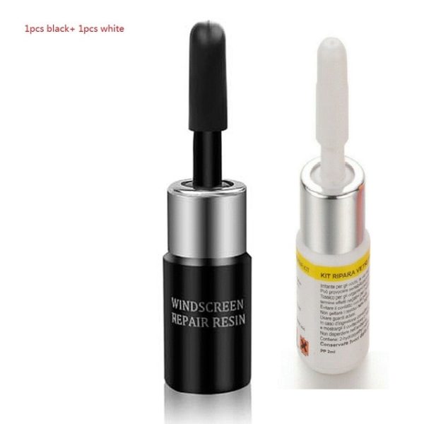 Automotive Glass Nano Repair Fluid Broken Glass Nano Repair Tool Set Black/ White Magic Windshield Repair Tool Kit 3 - Image 7
