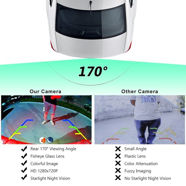 GreenYi 170 Degree 1080P AHD Vehicle Rear View Camera for VW Passat Golf Polo Jetta Tiguan Touareg B6 B7 Audi A3 A4 A5 A6 S5 - Image 3