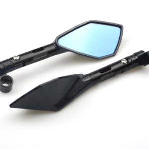 Universal CNC Aluminum Motorcycle Handlebar Rear View Mirrors Blue Anti-glare Mirror for Honda Yamaha Suzuki Scooter ktm