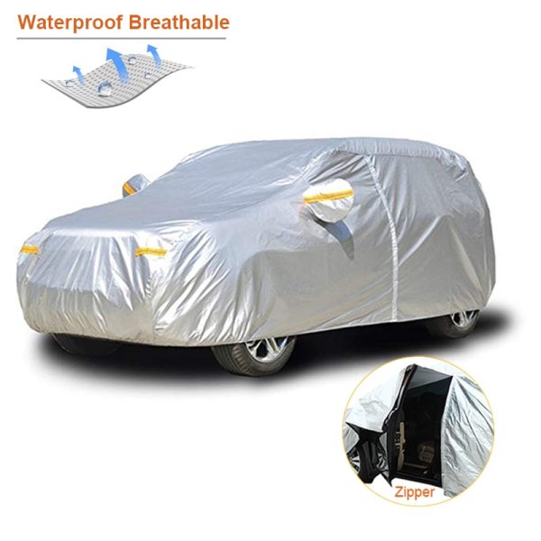 Kayme waterproof car covers outdoor sun protection cover for car reflector dust rain snow protective suv sedan hatchback full s - Image 4